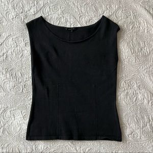 ANNE KLEIN Black Sleeveless Top